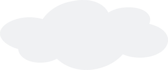 Cloud illustration. Design elements for web interface , weather forecast or cloud storage applications. White clouds set isolated on blue background. Vector illustration. Clouds silhouettes.