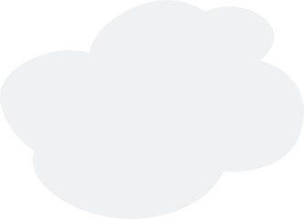 Cloud illustration. Design elements for web interface , weather forecast or cloud storage applications. White clouds set isolated on blue background. Vector illustration. Clouds silhouettes.