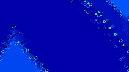 water drops on blue