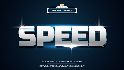 Speed race text effect, editable fast and sport text style.