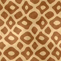 simple nature stylized giraffe fur seamless tile pattern
