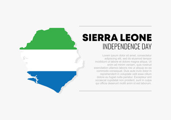Sierra Leone independence day background banner poster for national celebration on april 27.