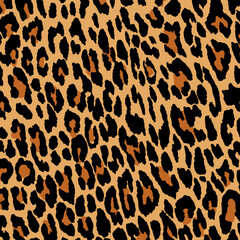 Leopard, cheetah and jaguar print seamless pattern.  Animal skin print seamless pattern design.