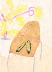Gordijnen shoes. fashion illustration. watercolor painting © Anna Ismagilova