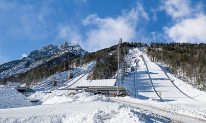 Skigebiet (Sprungschanze) Planica Slowenien