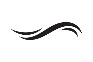 Sea icon wave illustration vector design. Ocean logo graphic element. Aqua symbol.