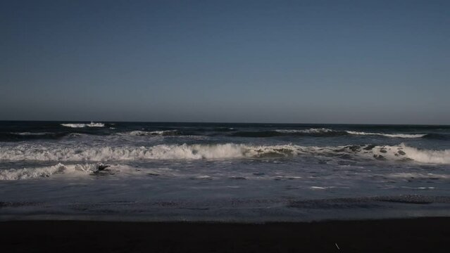 beach at dusk