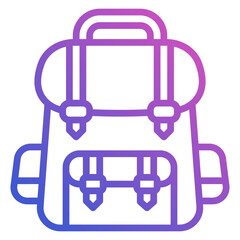 Bag line gradient icon. Can be used for digital product, presentation, print design and more.