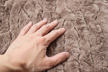 やわらかな毛皮の手触り