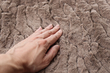 やわらかな毛皮の手触り