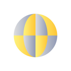 Fototapeta premium Globe flat gradient color ui icon. International services. Worldwide shipment, tourism. Internet sign. Simple filled pictogram. GUI, UX design for mobile application. Vector isolated RGB illustration