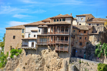 Fototapeta na wymiar view of the town, Casas Colgadas (Hung Houses), Cuenca, Spain