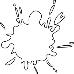 Beautiful colour paint splashes. Set of paint splashes. Vector illustration. Colorful splashes of paint collection,  Paint Splatter that is Hand Drawn 