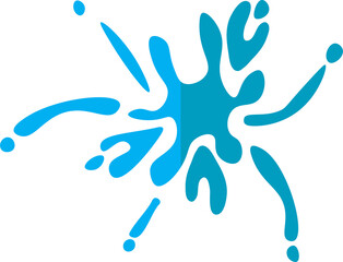 Beautiful colour paint splashes. Set of paint splashes. Vector illustration. Colorful splashes of paint collection,  Paint Splatter that is Hand Drawn 