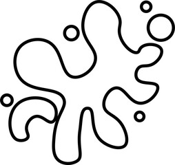 Beautiful colour paint splashes. Set of paint splashes. Vector illustration. Colorful splashes of paint collection,  Paint Splatter that is Hand Drawn 