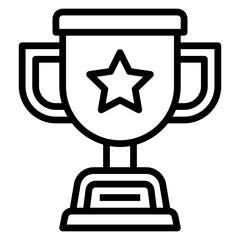Trophy line icon. Can be used for digital product, presentation, print design and more.