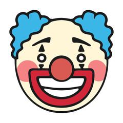 Clown face emoji