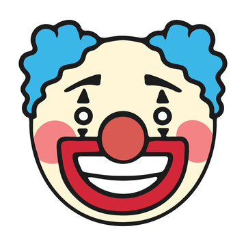 Clown face emoji