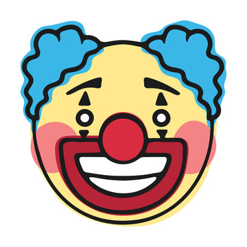 Clown face emoji