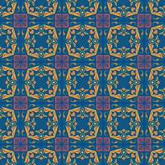 Nature Seamless Pattern Garden Floral Background Damask Aboriginal Ornament Art