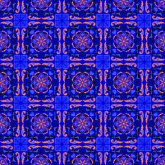 Nature Seamless Pattern Garden Floral Background Damask Aboriginal Ornament Art