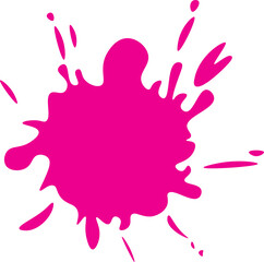 Obraz premium Beautiful colour paint splashes. Set of paint splashes. Vector illustration. Colorful splashes of paint collection, Paint Splatter that is Hand Drawn 