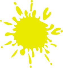 Beautiful colour paint splashes. Set of paint splashes. Vector illustration. Colorful splashes of paint collection,  Paint Splatter that is Hand Drawn 