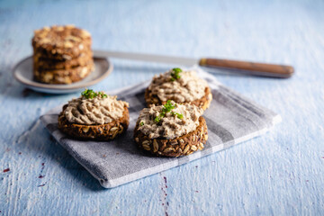 Homemade vegan tuna spread.