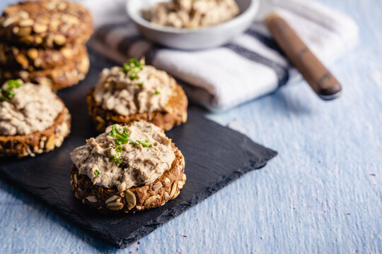 Homemade vegan tuna spread.