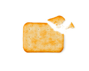 Crackers or biscuits. Cookies isolated