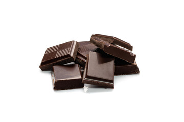 Broken Chocolate Bar Isolated