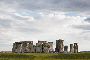 Naklejka premium Sunset in Stonehenge, Wiltshire, England