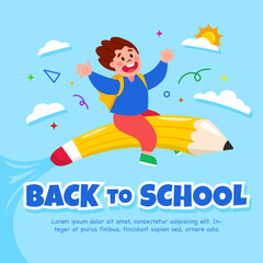 Flat back to school instagram post