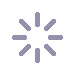 Loading indicator flat color ui icon. Progress spinner. Ongoing process. Waiting for download. Preload. Simple filled element for mobile app. Colorful solid pictogram. Vector isolated RGB illustration