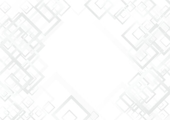 White Square Geometry Vector  Background. Style