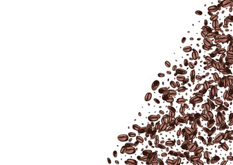 Black EspressoCoffee Sketch Vector White