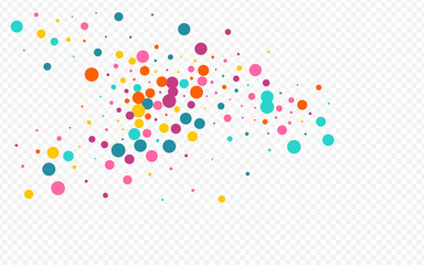 Multicolored Polka Independence Vector