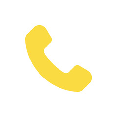 Telephone flat color ui icon. Contact management. Making phone calls. Cellphone service. Calling app. Simple filled element for mobile app. Colorful solid pictogram. Vector isolated RGB illustration