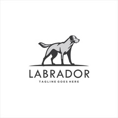 Dog Logo Design Labrador Vector Image