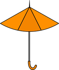 Obraz premium colorful Illustrations of Umbrella. Flat design of umbrella. Vector illustration set of different coloured umbrellas.