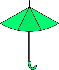 Obraz premium colorful Illustrations of Umbrella. Flat design of umbrella. Vector illustration set of different coloured umbrellas.