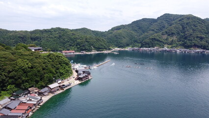 Fototapeta premium Japan Drone Kyoto Sea Mountain