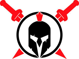 Spartan with spear and shield vector 