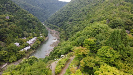 Fototapeta na wymiar Japan Drone Kyoto Sea Mountain