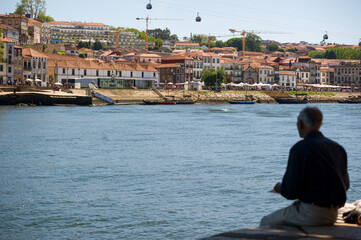 View of Vila Nova de Gaia from Porto