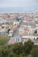 Panorama miasta Braga Portugalia