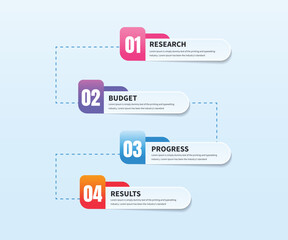Gradient glassmorphism Business Infographic template 