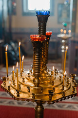 candles in the church
