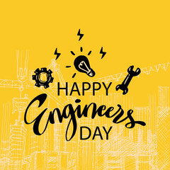 Happy Engineer Day Vector Design Illustration
