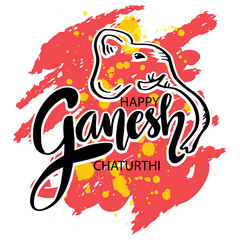 Happy Ganesh Chaturthi Vector Design Illustration